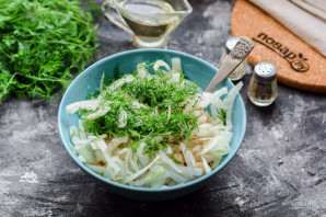 Салат из рыбных консервов с фасолью Салат из рыбных консервов с фасолью