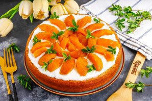 Сметанный торт с вареньем Сметанный торт с вареньем