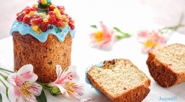 Сочный творожный кулич, пошаговый рецепт с фото