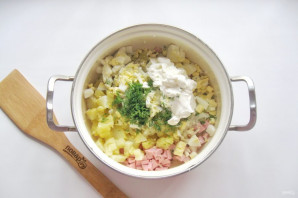 Окрошка на сыворотке Окрошка на сыворотке