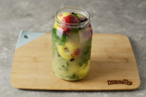 Моченые яблоки с горчицей