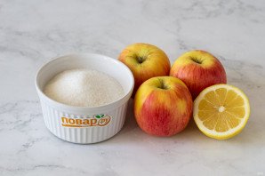 Яблочное повидло с лимоном