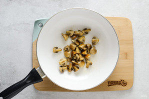 Постный салат с грибами