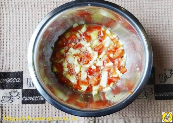 
Фаршированные кабачки лодочки в духовке с овощами	