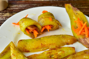 Рулетики из баклажанов на зиму