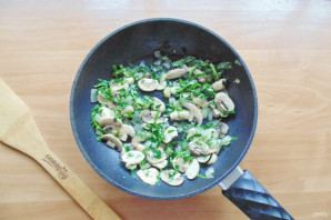 Киш с грибами и шпинатом Киш с грибами и шпинатом