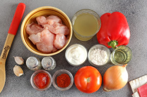 Паприкаш из индейки