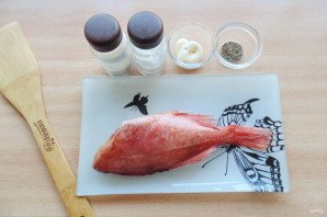 Окунь запеченный в майонезе