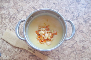 Гороховая каша с салом