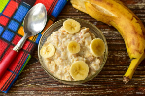 Каша с бананом для ребенка