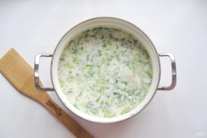 Окрошка на сыворотке Окрошка на сыворотке