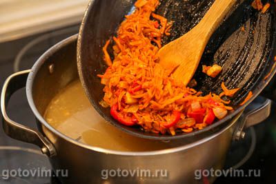 Суп из говядины с картофелем и чипетками Суп из говядины с картофелем и чипетками