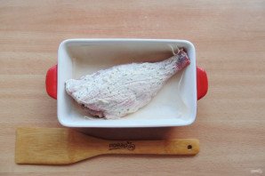 Окунь запеченный в майонезе