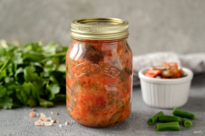 Стручковая фасоль с баклажанами на зиму Стручковая фасоль с баклажанами на зиму