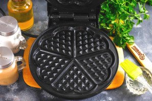 Омлет в вафельнице Омлет в вафельнице