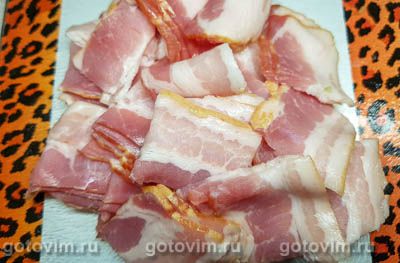 Гратен из картофеля с беконом и сыром