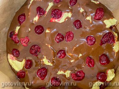 Брауни с творогом и вишней Брауни с творогом и вишней