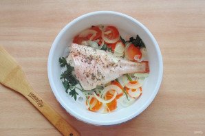 Морской окунь в пароварке Морской окунь в пароварке