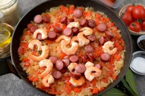 Джамбалайя с креветками Джамбалайя с креветками