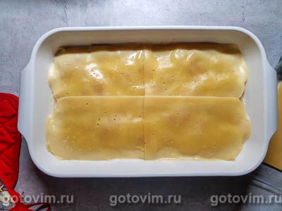Гратен из картофеля с беконом и сыром