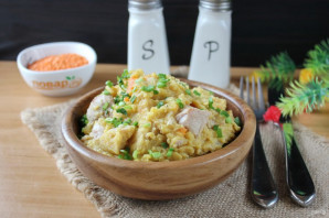 Каша из чечевицы с мясом