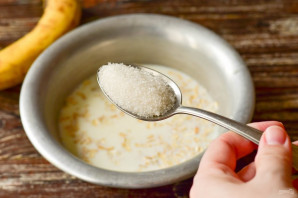 Каша с бананом для ребенка