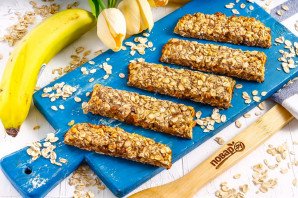 Диетические батончики с бананом