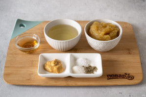 Постный яблочный майонез