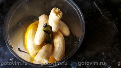 Банановые кексы с шоколадом