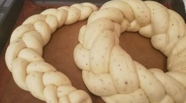 Греческий пасхальный хлеб, пошаговый рецепт с фото