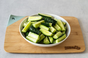 Огурцы по-корейски с горчицей Огурцы по-корейски с горчицей