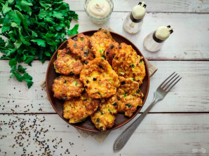 Диетические куриные оладьи