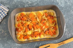 Судак на овощной подушке