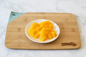 Салат с апельсином и фасолью