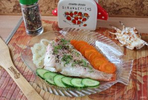 Морской окунь в пароварке Морской окунь в пароварке