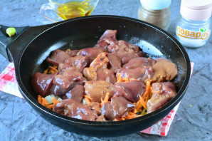 Перловка с куриной печенью