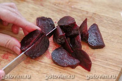 Салат из свёклы с брынзой и красными апельсинами