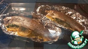 Радужная форель запеченная в духовке