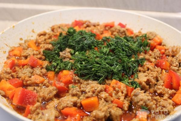 Рецепт: Энчилада - с фаршем