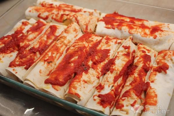 Рецепт: Энчилада - с фаршем