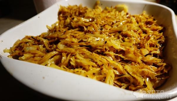 Рецепт: Гречневый бигос с индейкой - со свежей капустой Рецепт: Гречневый бигос с индейкой - со свежей капустой