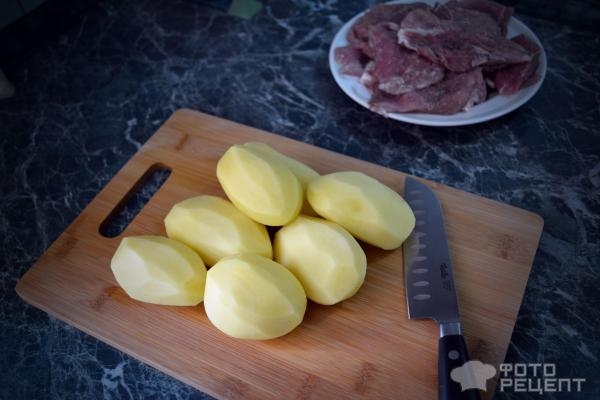 Рецепт: Мясо по-французски со свининой - В духовке