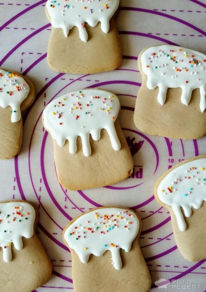 Рецепт: Пасхальное печенье - куличики. Готовимся к Пасхе.