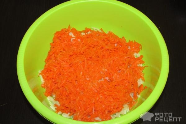 Рецепт: Салат в стиле "Мимоза" - на скорую руку