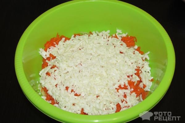 Рецепт: Салат в стиле "Мимоза" - на скорую руку