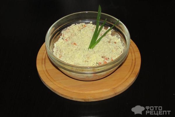 Рецепт: Салат в стиле "Мимоза" - на скорую руку