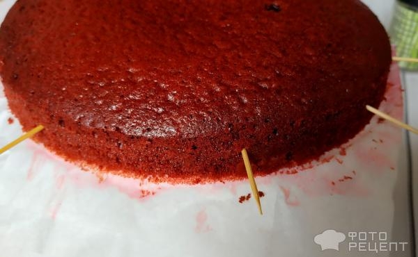 Рецепт: Торт "Красный бархат" - из готовой смеси с чиз-кремом