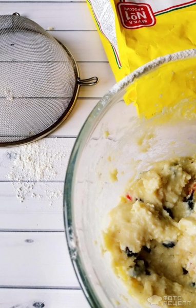 Рецепт: Творожный кулич - без дрожжей, с безбелковой глазурью. Встречаем праздники.