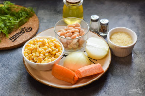 Суп с фасолью и кукурузой