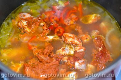 Куриный суп с арахисовой пастой